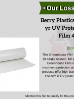 Berry Plastics Tufflite IV 6 mil 4 yr UV Protected Greenhouse Film – 40ft x 100ft